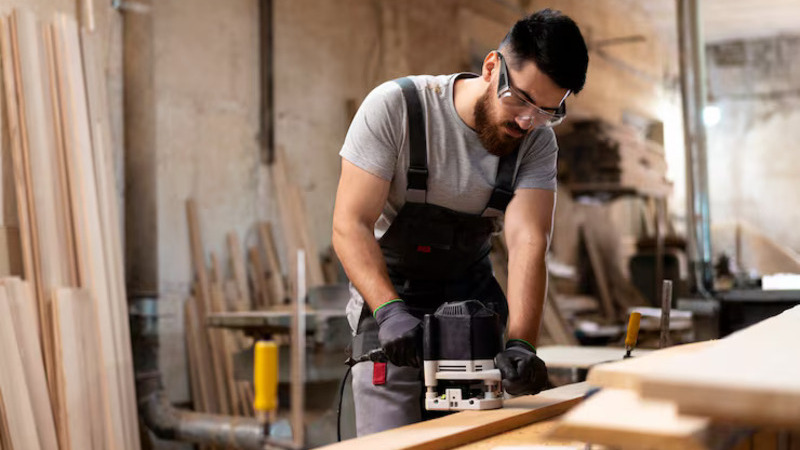 carpenter cutting mdf board inside workshop 23 2149451066 (1)